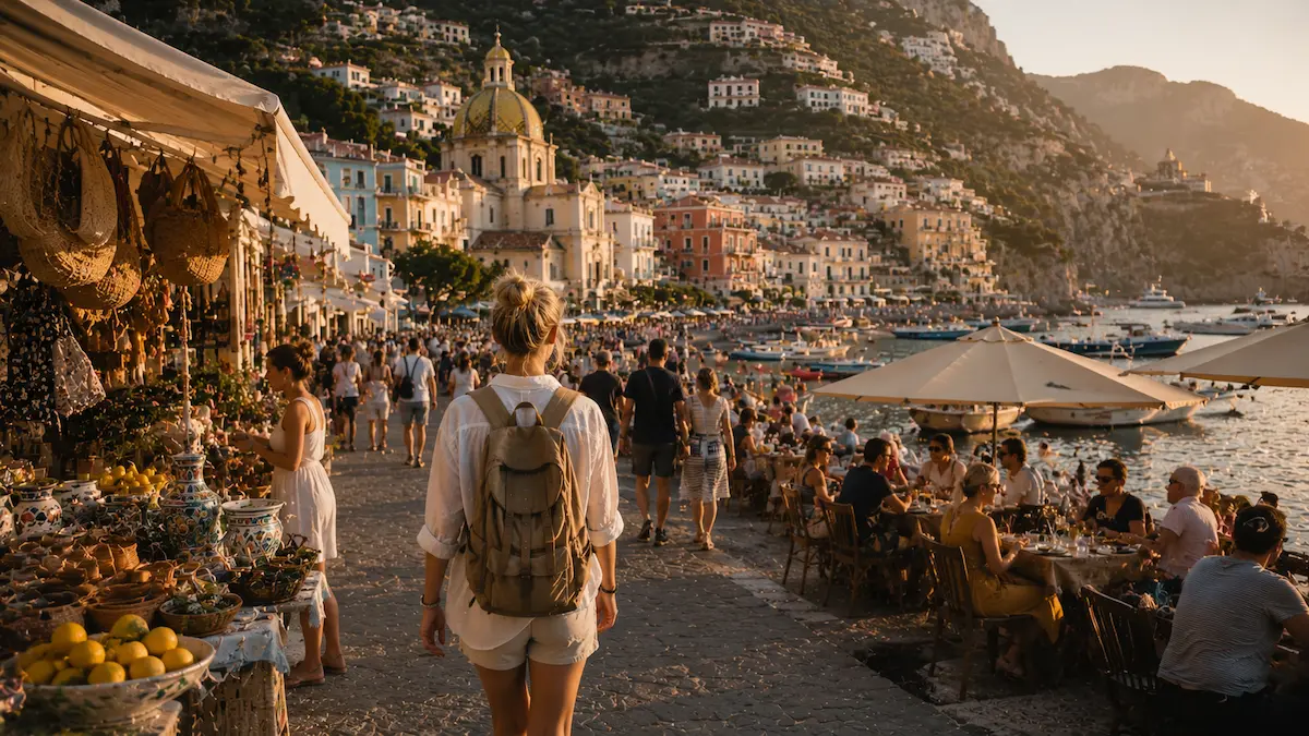 Traveller exploring a destination environment that illustrates common Travel Discovery Misconceptions and the complex nature of modern travel discovery.
