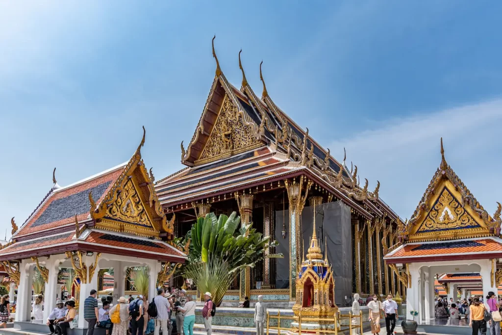Must see attractions Thailand featuring Wat Phra Kaew, the Temple of the Emerald Buddha in Bangkok.
