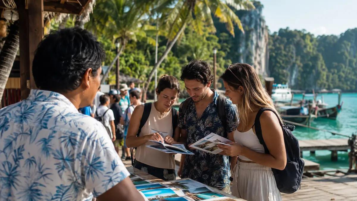 Travellers researching and comparing experiences before making travel booking decisions