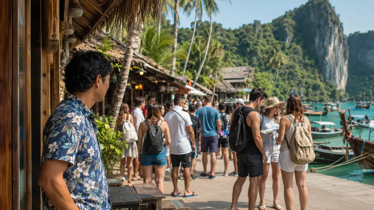 Travellers discovering and researching travel businesses during the travel planning process
