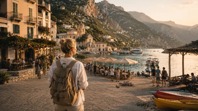 Traveller evaluating multiple travel experiences and businesses, illustrating the difference between Travel Discovery and Travel Marketing.