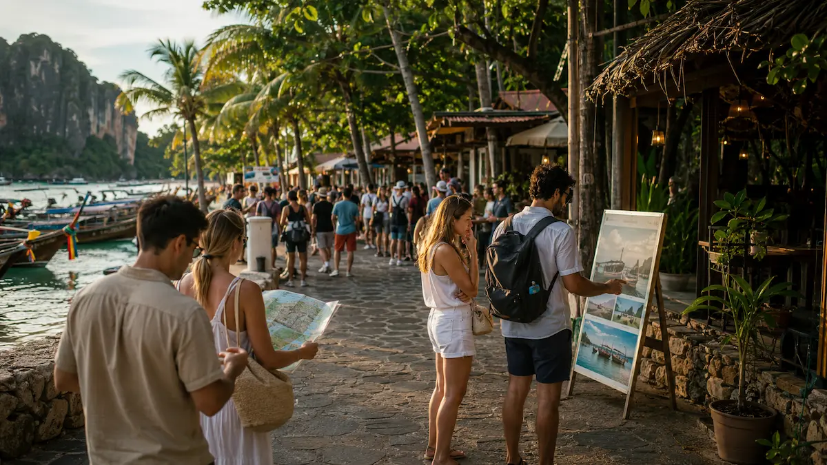 Travellers exploring tourism experiences while a quality travel business remains overlooked, illustrating why travellers are not finding my business.