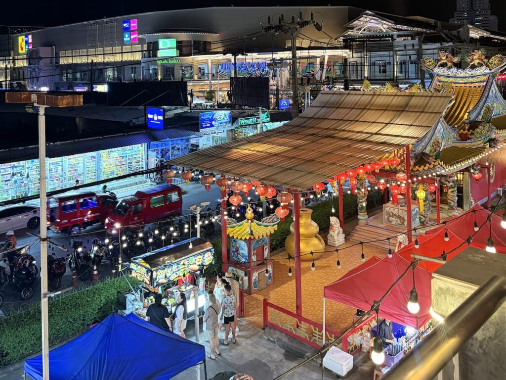 Banzaan Fresh Market featured in our Attractions & Landmarks in Patong guide with Jungceylon in the background.