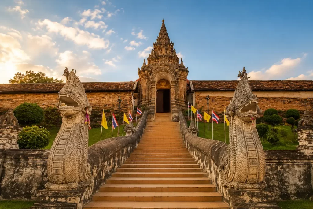 Wat Phra That Lampang Luang in Lampang, one of the best temples in Thailand and one of the finest examples of traditional Lanna architecture