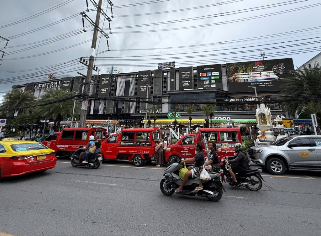 Central Patong Shopping Centre beside the busy streets of central Patong