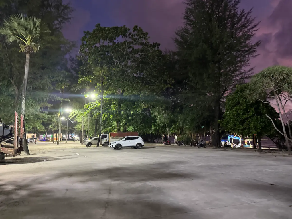 The public car park near Loma Park providing convenient parking for Patong Beach visitors featured in our Patong Travel Guide.