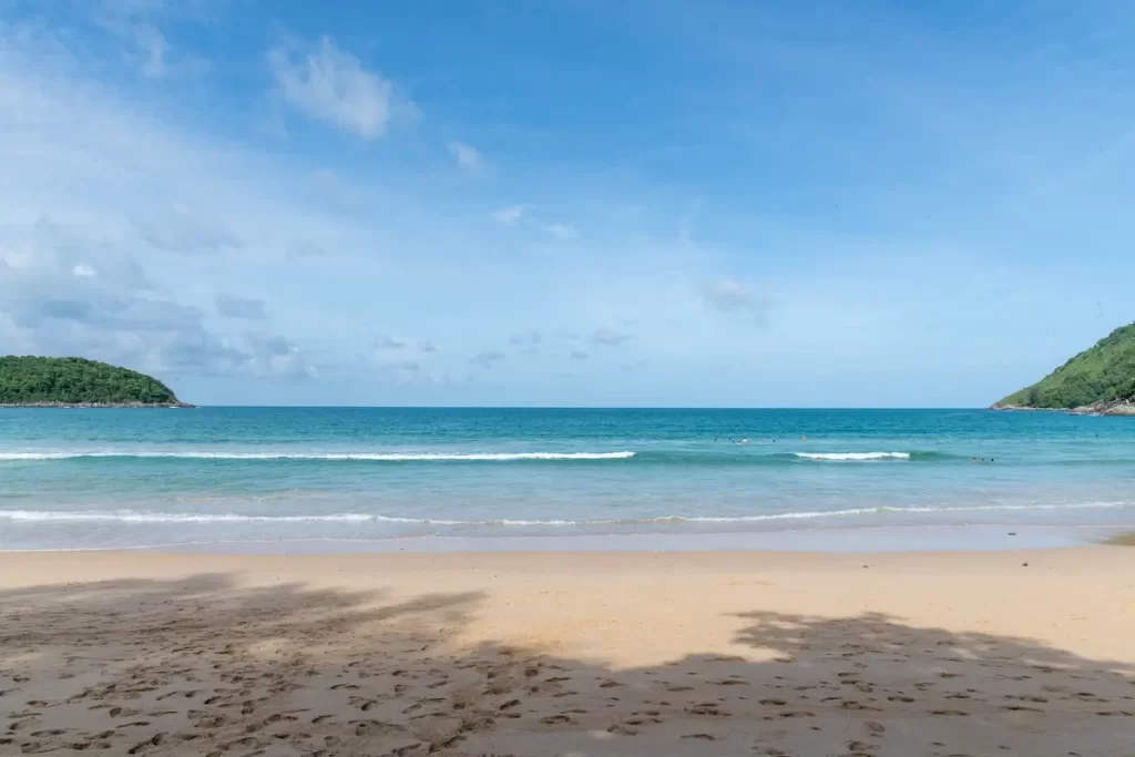 Patong Beach with turquoise water and soft sand in Phuket, Thailand used as hero image for Patong Beach Travel Guide