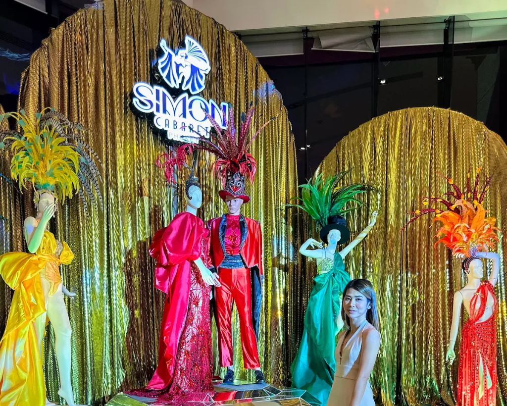 Colourful costume display at Simon Cabaret, one of the best entertainment experiences in Phuket
