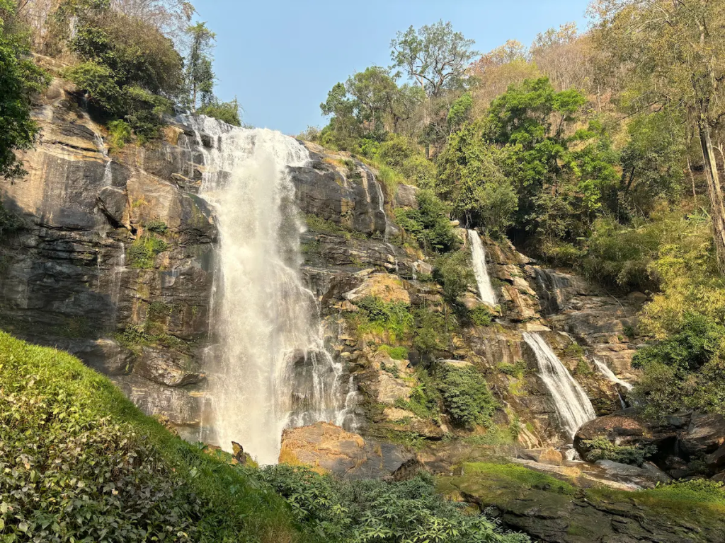 Beautiful Waterfalls In Thailand: Wachirathan Waterfall in Doi Inthanon National Park, Chiang Mai, plunging more than 70 metres down a granite cliff.