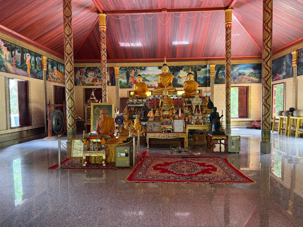 Interior of the former ubosot at Wat Suwan Khiri Wong Patong