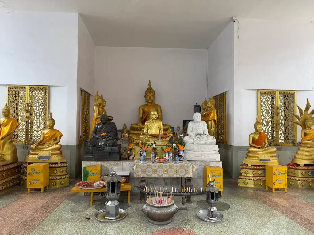 Interior of the mondop at Wat Suwan Khiri Wong Patong