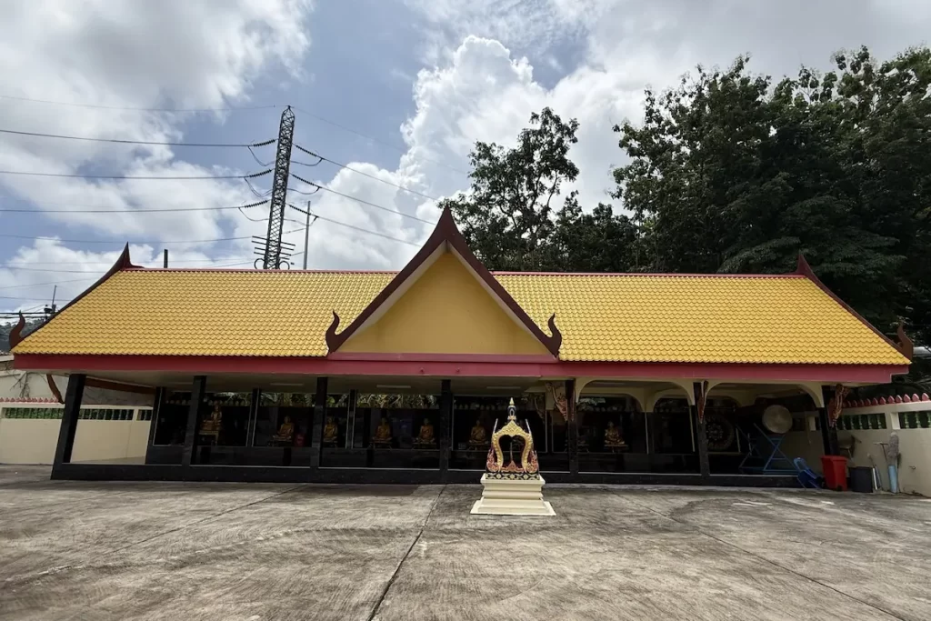 Open sala honouring revered monks at Wat Suwan Khiri Wong Patong