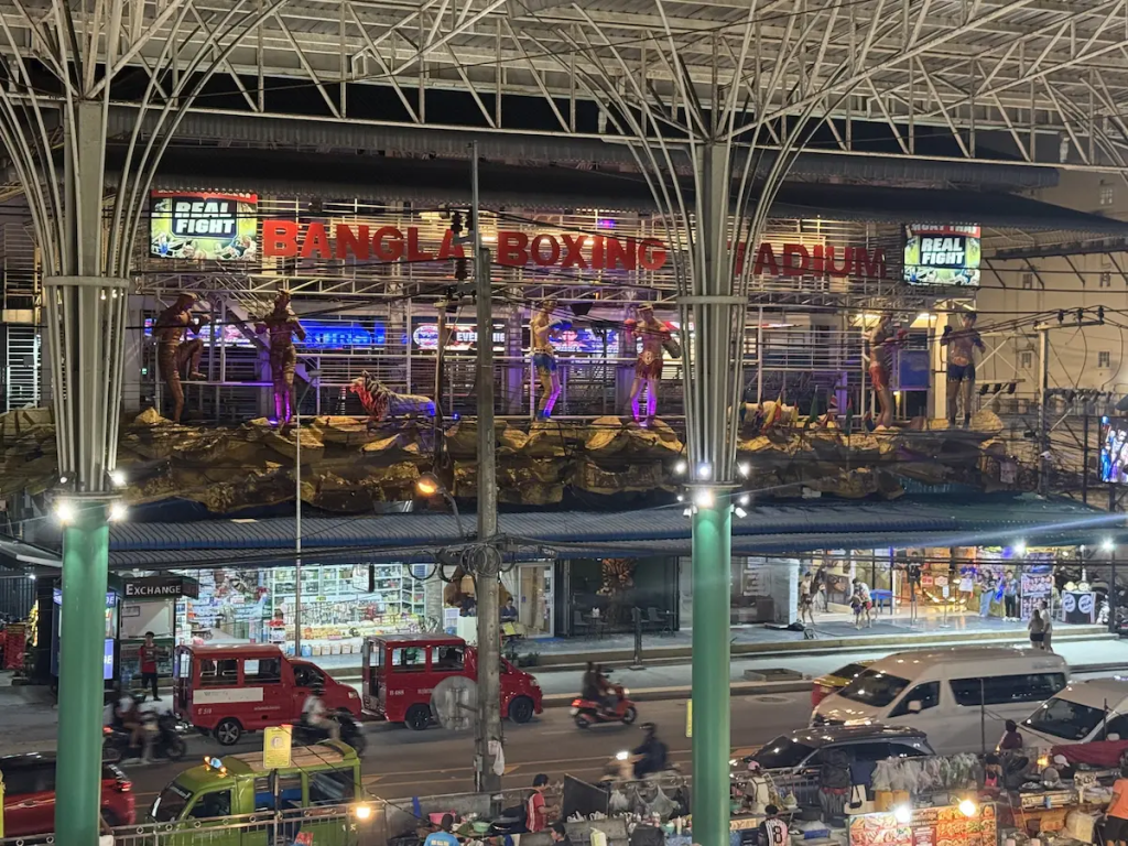 Bangla Boxing Stadium in Patong, one of the best places to watch Muay Thai and a popular thing to do in Patong.