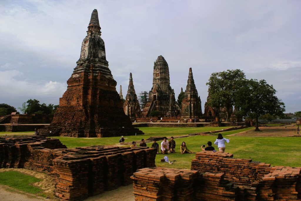 Temple ruins at Ayutthaya Historical Park, one of the must-see attractions in Central Thailand.