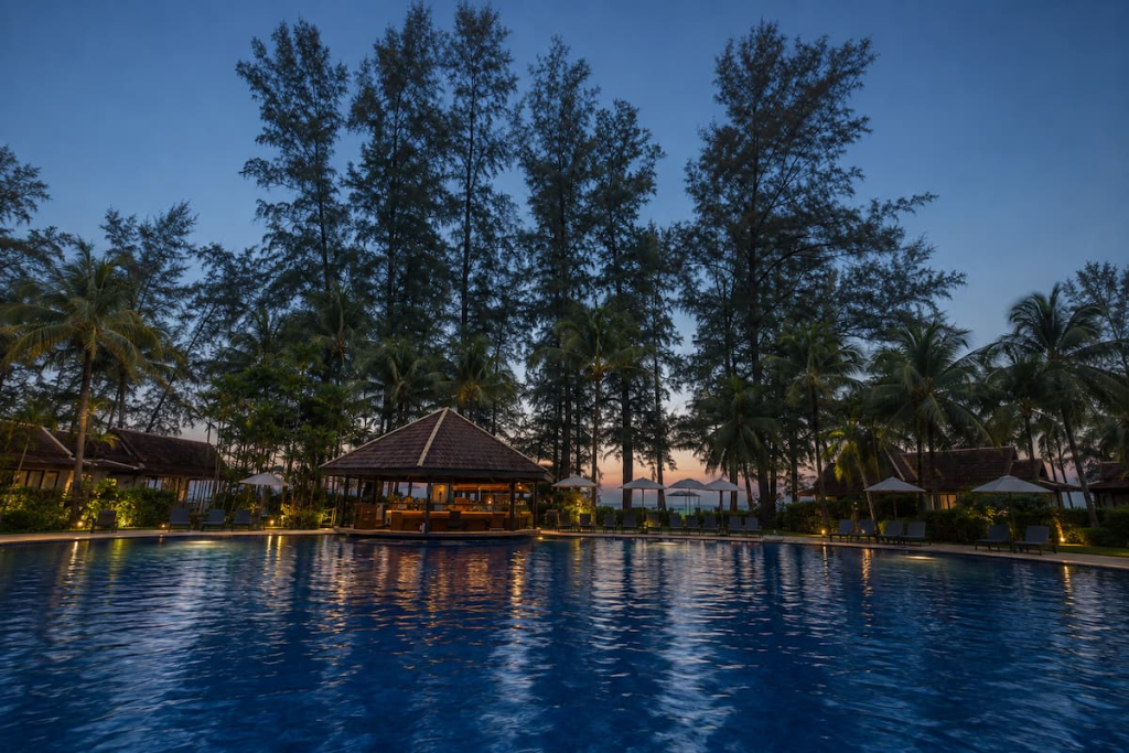 Pool at dusk at Best Western Premier Bangtao Beach Resort & Spa, featured in our Phuket travel guide.