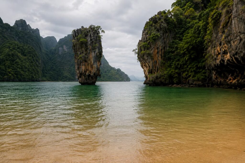 James Bond Island in Phang Nga Bay, one of the most popular island day trips featured in our Patong Travel Guide.