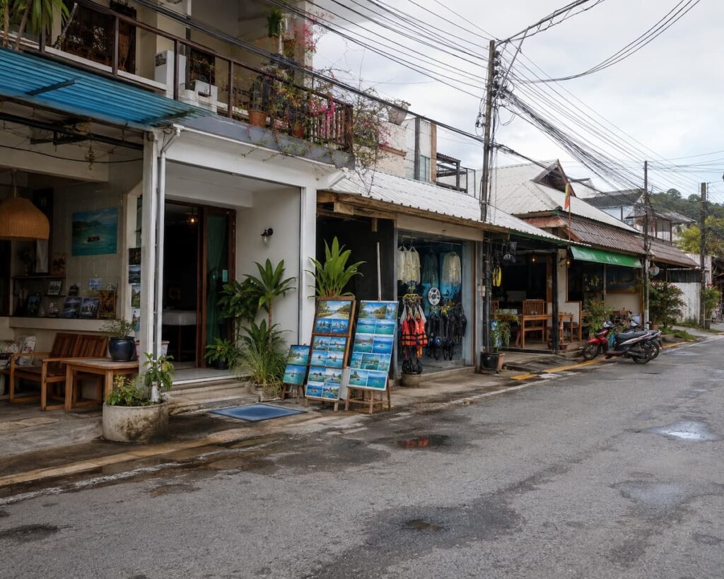 Tour, activity and hospitality storefronts in Southeast Asia, illustrating the subjects covered in our travel business guides