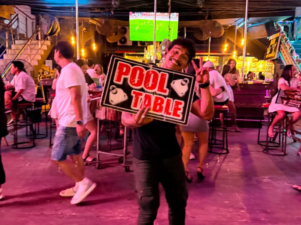 Evening atmosphere at a popular nightlife venue in Patong, Phuket, featured in our Patong Travel Guide as part of Patong's vibrant after-dark entertainment.
