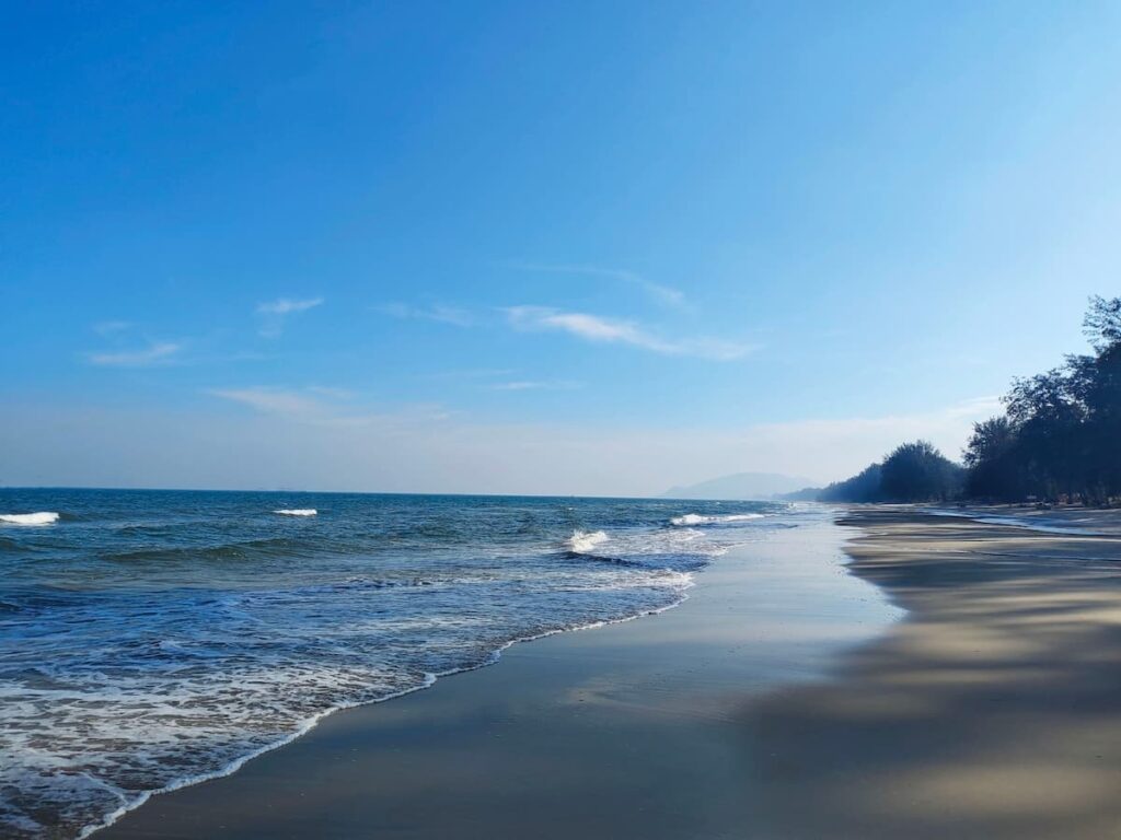 Suan Son Pradipat Beach near Hua Hin, featured in a guide to where to go in Central Thailand.