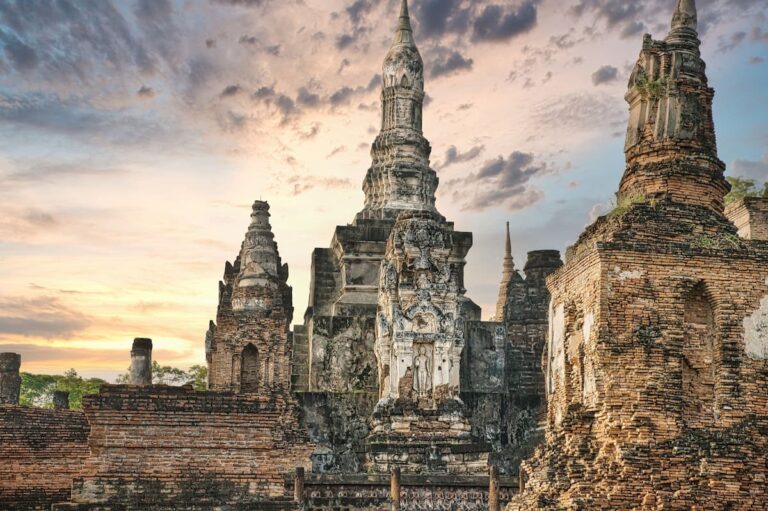 Ancient temple ruins at one of the UNESCO World Heritage Sites in Thailand