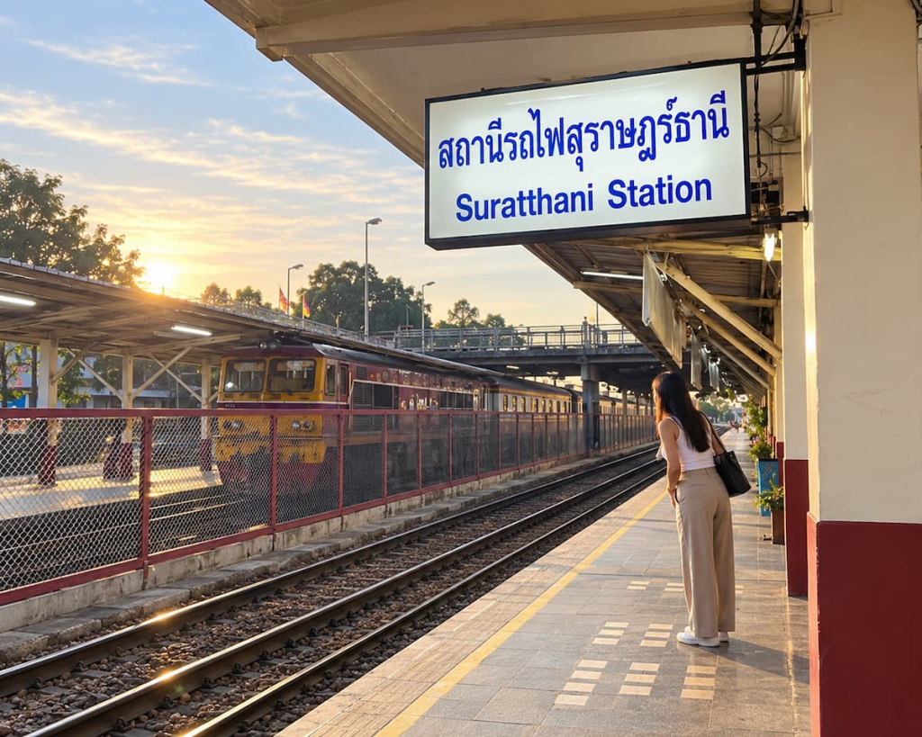 Surat Thani Railway Station, the main rail gateway for travellers getting to Phuket by train and road