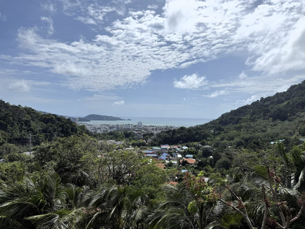 Hillside view over Patong from Pensook View Cafe