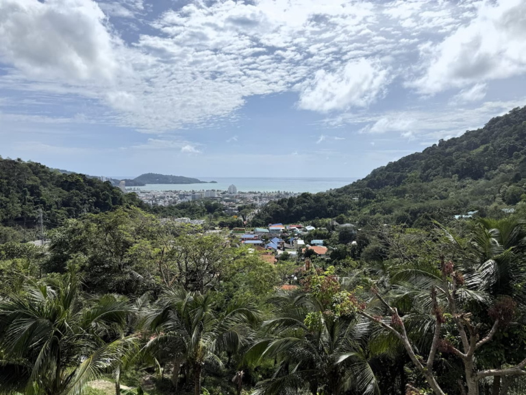 View over Patong and Patong Bay from Pensook View Cafe